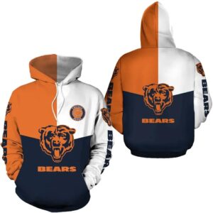 NFL Chicago Bears 3D Hoodie 12, NFL Hoodie