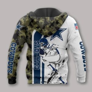 Dallas Cowboys Camo All Over Print Hoodie, NFL Hoodie