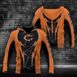 NFL Chicago Bears 3D Hoodie 15, NFL Hoodie