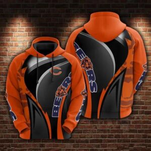 NFL Chicago Bears 3D Hoodie 16, NFL Hoodie