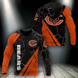 NFL Chicago Bears 3D Hoodie 18, NFL Hoodie