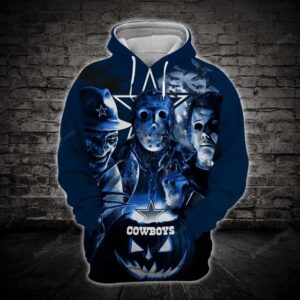 Dallas Cowboys Halloween Movie 3D Hoodie, NFL Hoodie