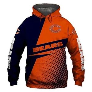 NFL Chicago Bears 3D Hoodie 3, NFL Hoodie
