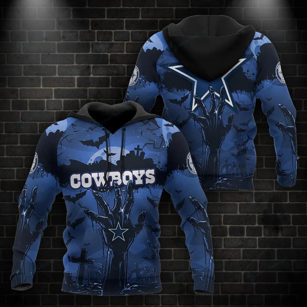 Dallas Cowboys Halloween NFL 3D Hoodie, NFL Hoodie Dallas Cowboys Halloween NFL 3D Hoodie, NFL Hoodie