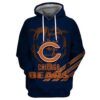 NFL Chicago Bears 3D Hoodie 5, NFL Hoodie
