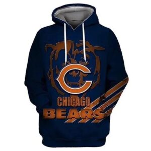 NFL Chicago Bears 3D Hoodie 5, NFL Hoodie