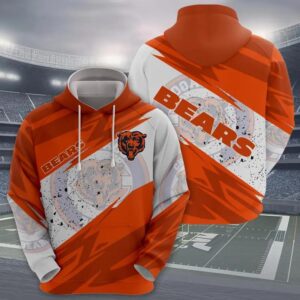 NFL Chicago Bears 3D Hoodie 7, NFL Hoodie