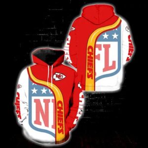 NFL Kansas City Chiefs 3D Hoodie 19, NFL Hoodie