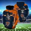 NFL Chicago Bears Hip Hop Skull 3D Hoodie, NFL Hoodie