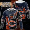 NFL Chicago Bears Personalized 3D Hoodie 4, NFL Hoodie