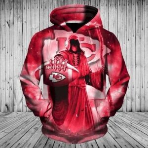 NFL Kansas City Chiefs Death 3D Hoodie, NFL Hoodie