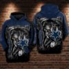 Dallas Cowboys Nfl Football Star Skull Death Hoodie, NFL Hoodie
