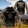 Dallas Cowboys Personalized Hunting Camo 3D Hoodie, NFL Hoodie