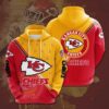 NFL Kansas City Chiefs Logo 3D Hoodie 3, NFL Hoodie