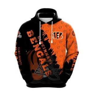 NFL Cincinnati Bengals 3D Hoodie 3, NFL Hoodie
