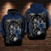 Dallas Cowboys Skeleton 3D Hoodie, NFL Hoodie