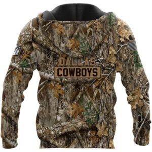 Dallas Cowboys Realtree Hunting Camo 3D Hoodie, NFL Hoodie