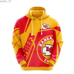 NFL Kansas City Chiefs Logo 3D Hoodie 8, NFL Hoodie
