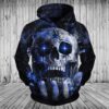 Dallas Cowboys Skull 3D Hoodie 1, NFL Hoodie