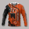 NFL Cincinnati Bengals All Over Print Hoodie, NFL Hoodie