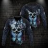 Dallas Cowboys Skull Butterfly 3D Hoodie, NFL Hoodie