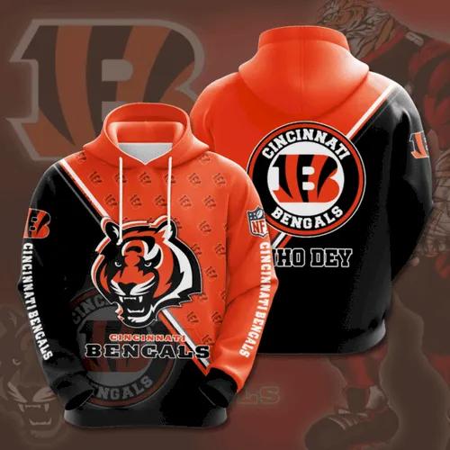 NFL Cincinnati Bengals Logo 3D Hoodie, NFL Hoodie NFL Cincinnati Bengals Logo 3D Hoodie, NFL Hoodie