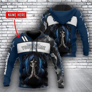 Dallas Cowboys Skull Death Personalized 3D Hoodie, NFL Hoodie