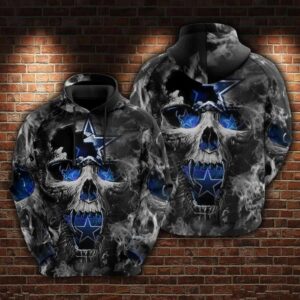 Dallas Cowboys Skull Hoodie, NFL Hoodie