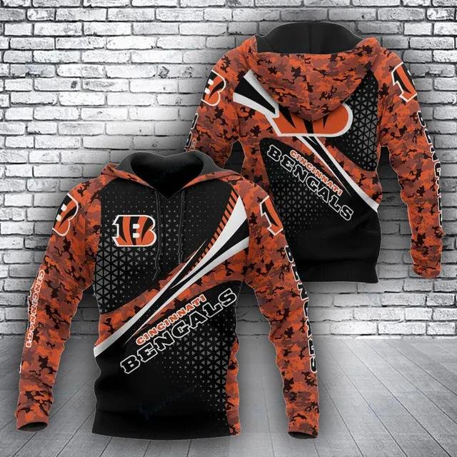 NFL Cincinnati Bengals Logo 3D Hoodie 13, NFL Hoodie NFL Cincinnati Bengals Logo 3D Hoodie 13, NFL Hoodie