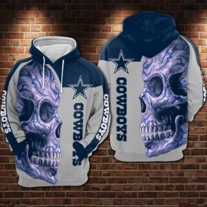 Dallas Cowboys Skull Hoodie 1, NFL Hoodie