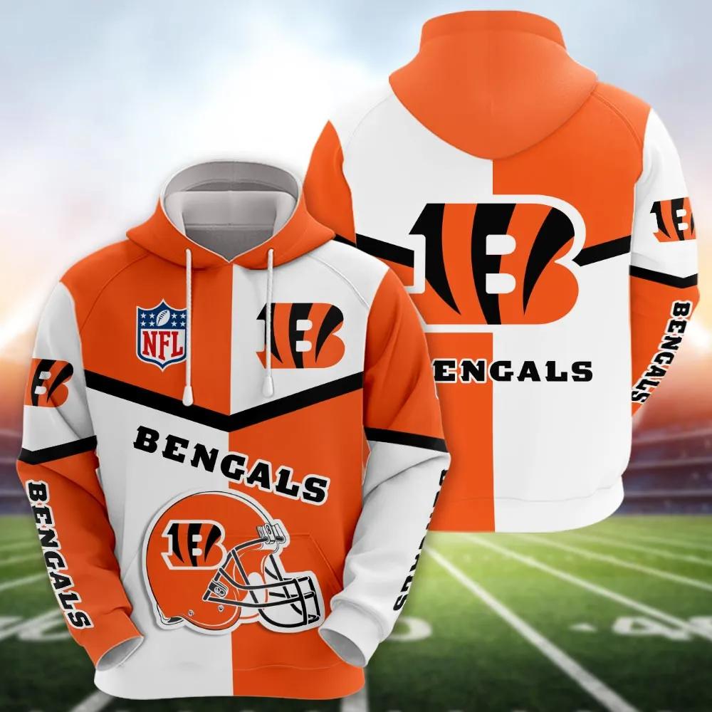NFL Cincinnati Bengals Logo 3D Hoodie 2, NFL Hoodie NFL Cincinnati Bengals Logo 3D Hoodie 2, NFL Hoodie