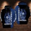 Dallas Cowboys Skull Hoodie 2, NFL Hoodie