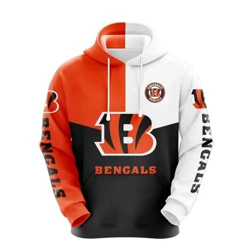 NFL Cincinnati Bengals Logo 3D Hoodie 3, NFL Hoodie NFL Cincinnati Bengals Logo 3D Hoodie 3, NFL Hoodie
