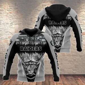 NFL Las Vegas Raiders 3D Hoodie 12, NFL Hoodie