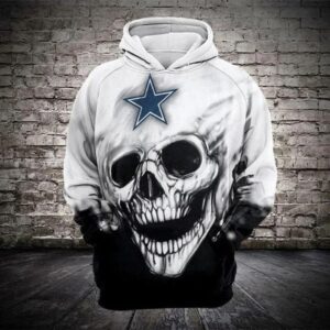 Dallas Cowboys Skull Star 3D Hoodie, NFL Hoodie