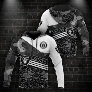 NFL Las Vegas Raiders 3D Hoodie 14, NFL Hoodie