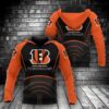 NFL Cincinnati Bengals Logo 3D Hoodie 8, NFL Hoodie