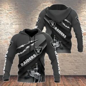NFL Las Vegas Raiders 3D Hoodie 18, NFL Hoodie