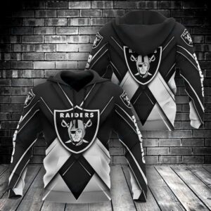 NFL Las Vegas Raiders 3D Hoodie 19, NFL Hoodie
