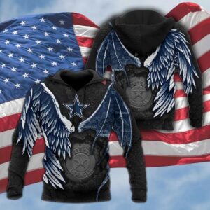 Dallas Cowboys Wings 3D Hoodie, NFL Hoodie