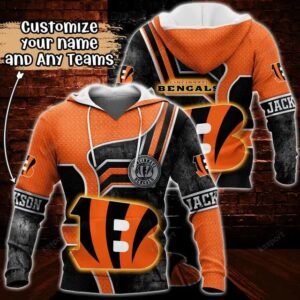 NFL Cincinnati Bengals Personalized 3D Hoodie 16, NFL Hoodie