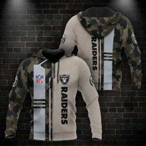 NFL Las Vegas Raiders 3D Hoodie 24, NFL Hoodie