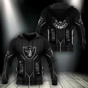 NFL Las Vegas Raiders 3D Hoodie 9, NFL Hoodie