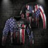 NFL Las Vegas Raiders American Flag 3D Hoodie, NFL Hoodie