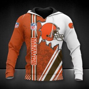 NFL Cleveland Browns All Over Print Hoodie, NFL Hoodie