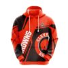 NFL Cleveland Browns Logo 3D Hoodie, NFL Hoodie