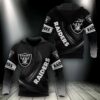 NFL Las Vegas Raiders Logo 3D Hoodie 4, NFL Hoodie
