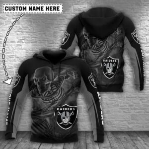 NFL Las Vegas Raiders Personalized 3D Hoodie, NFL Hoodie