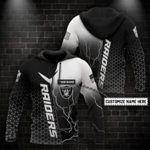 NFL Las Vegas Raiders Personalized 3D Hoodie 10, NFL Hoodie