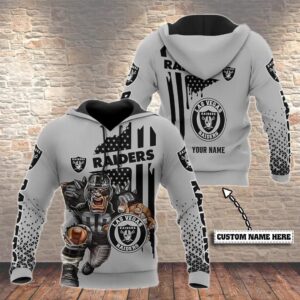 NFL Las Vegas Raiders Personalized 3D Hoodie 11, NFL Hoodie